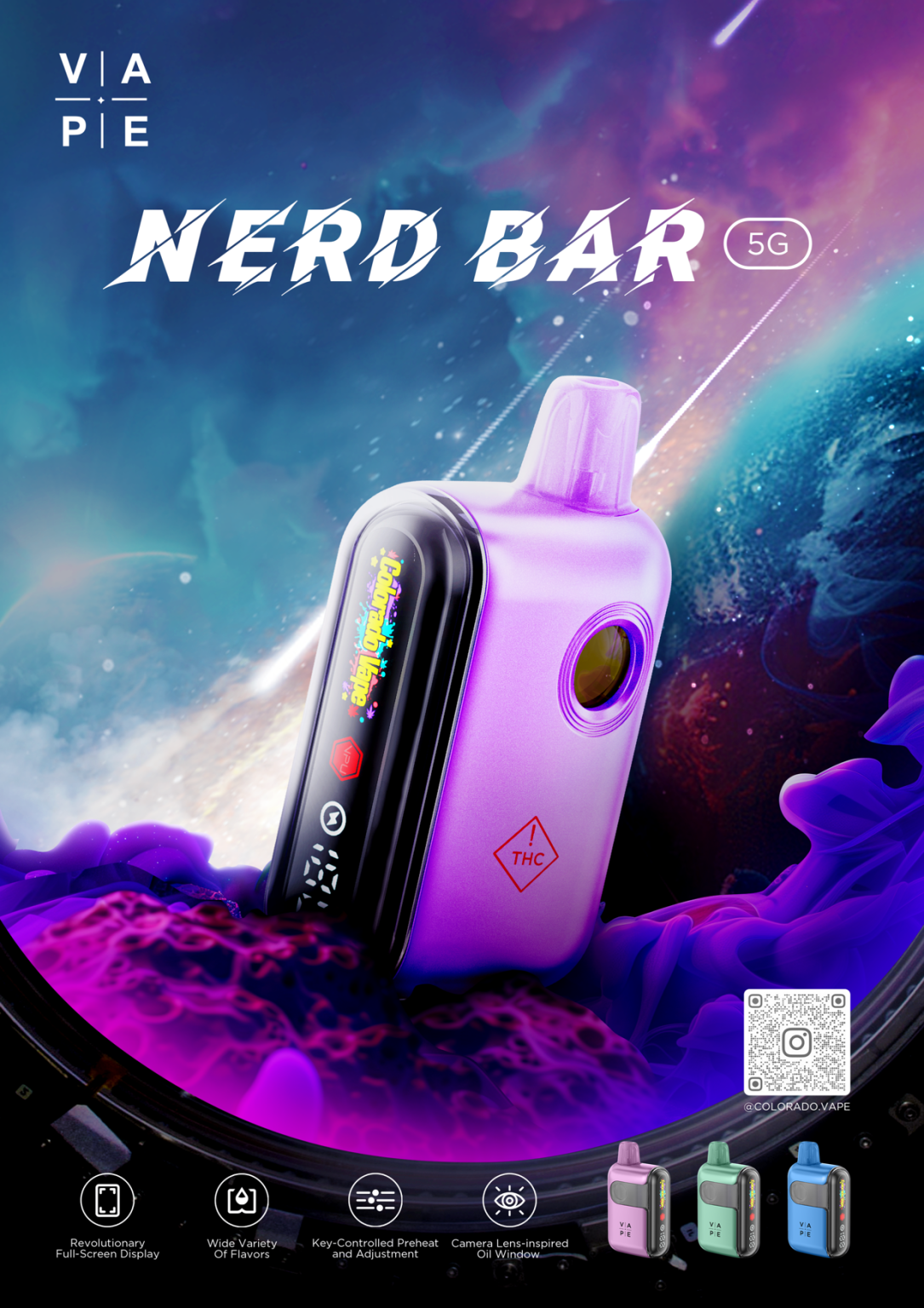 Colorado Vape | Pineapple Express | 5g Nerd Bar (S) - Grassberries